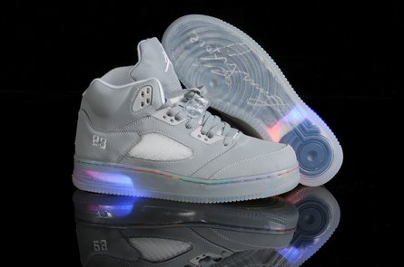 men jordan 5 air force one night light shoes-006
